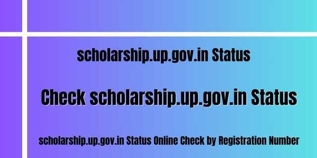 scholarship.up.gov.in Status