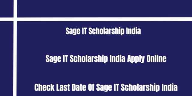 Sage IT Scholarship India