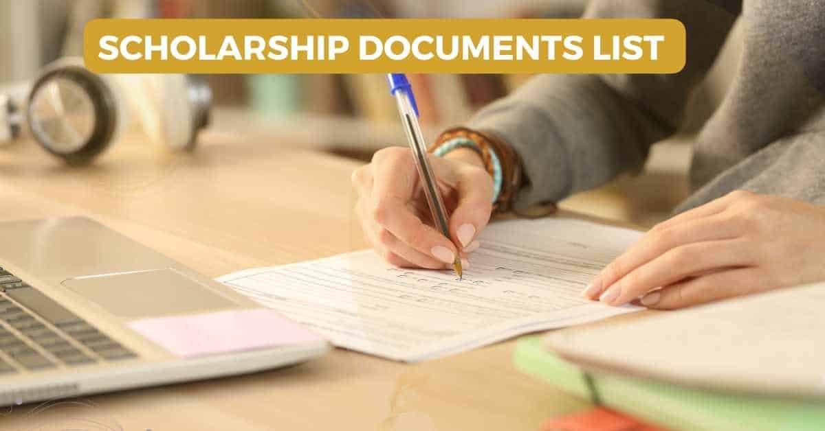 Scholarship Documents List
