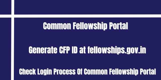 Common Fellowship Portal 